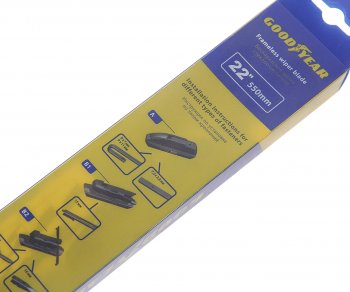 1 059 р. Щетка стеклоочистителя 550мм бескаркасная (8 адаптеров) Premium GOODYEAR GOODYEAR gy000442  с доставкой в г. Керчь. Увеличить фотографию 2