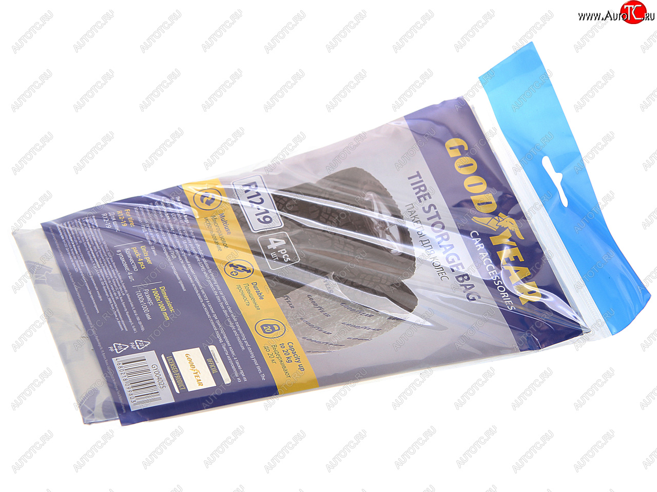 192 р. Пакет для покрышек 100х100см (R12-19) комплект 4шт. GOODYEAR GOODYEAR gy004025  с доставкой в г. Керчь