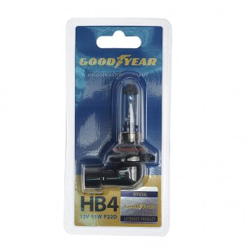 499 р. Лампа 12V HB4 51W P22d блистер (1шт.) GOODYEAR GOODYEAR gy010041  с доставкой в г. Керчь. Увеличить фотографию 1