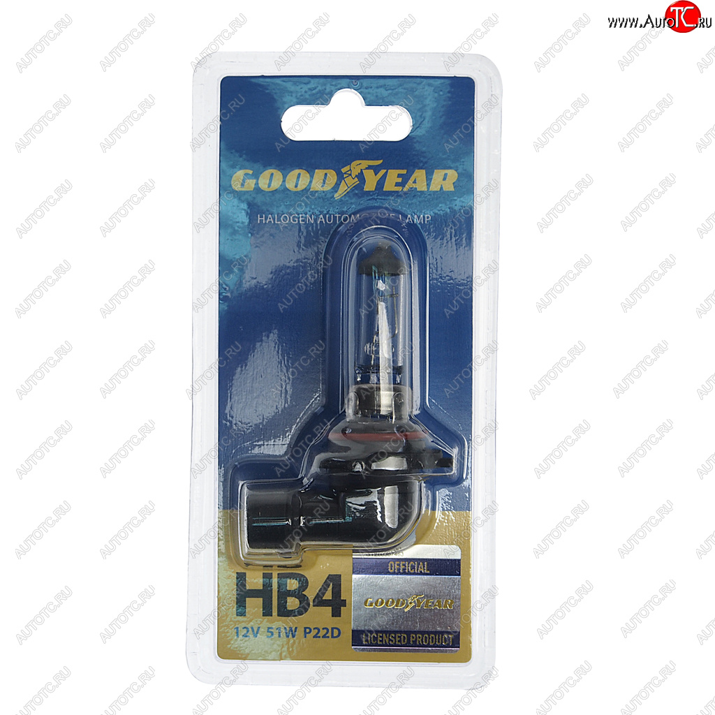 499 р. Лампа 12V HB4 51W P22d блистер (1шт.) GOODYEAR GOODYEAR gy010041  с доставкой в г. Керчь