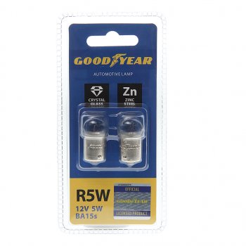 116 р. Лампа 12V R5W BA15s блистер (2шт.) GOODYEAR GOODYEAR gy012206  с доставкой в г. Керчь. Увеличить фотографию 1