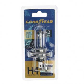 489 р. Лампа 12V H4 6055W P43t блистер (1шт.) Long Life GOODYEAR GOODYEAR gy014123  с доставкой в г. Керчь. Увеличить фотографию 1