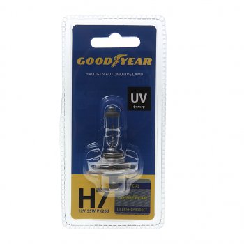 379 р. Лампа 12V H7 55W PX26d блистер (1шт.) GOODYEAR GOODYEAR gy017121 GOODYEAR gy017121  с доставкой в г. Керчь. Увеличить фотографию 1