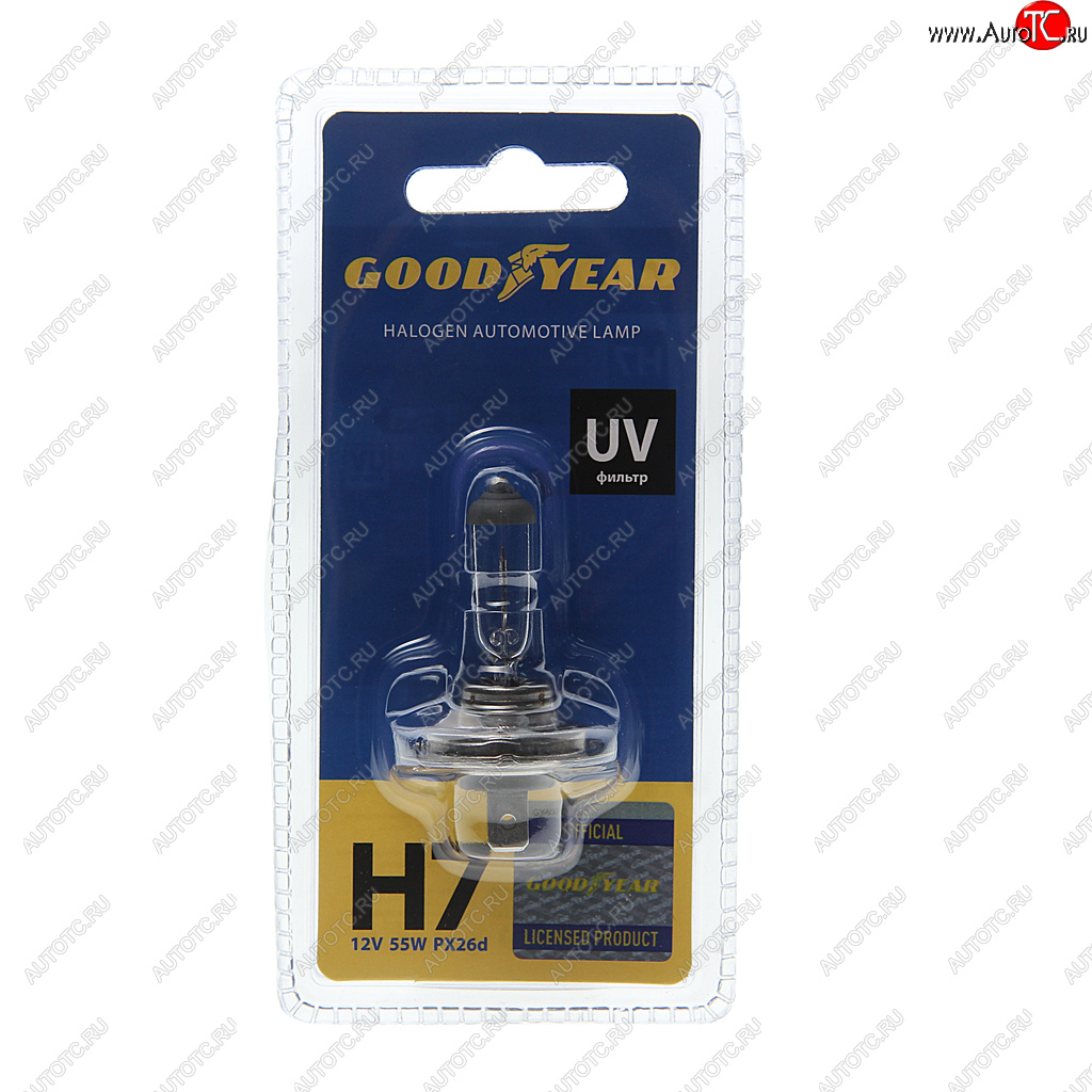 379 р. Лампа 12V H7 55W PX26d блистер (1шт.) GOODYEAR GOODYEAR gy017121 GOODYEAR gy017121  с доставкой в г. Керчь