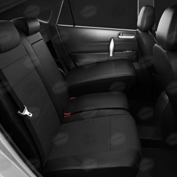 6 299 р. Авточехлы ГАЗель Next (3 высоких) экокожа-жаккард черные комплект AVTOLIDER AVTOLIDER gz30-0104-kk8  с доставкой в г. Керчь. Увеличить фотографию 6