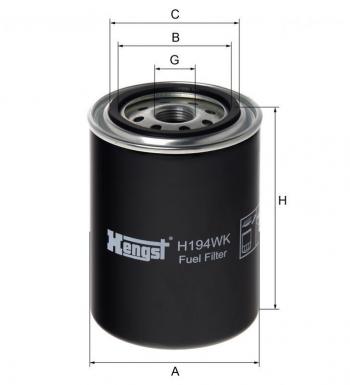 959 р. Фильтр топливный THERMOKING HENGST HENGST h194wk  с доставкой в г. Керчь. Увеличить фотографию 1