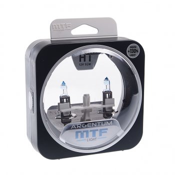 1 569 р. Лампа 12V H1 55W P14.5s +130% бокс (2шт.) Argentum MTF MTF h3a1201  с доставкой в г. Керчь. Увеличить фотографию 1