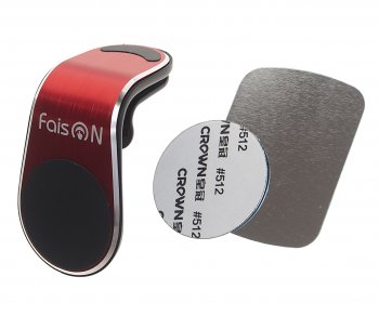 429 р. Держатель телефона на дефлектор магнитный FAISON FAISON h-75 red FAISON h-75 red  с доставкой в г. Керчь. Увеличить фотографию 1