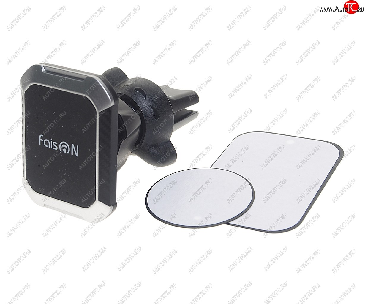 619 р. Держатель телефона на дефлектор магнитный FAISON FAISON h-84 emphasis black  с доставкой в г. Керчь