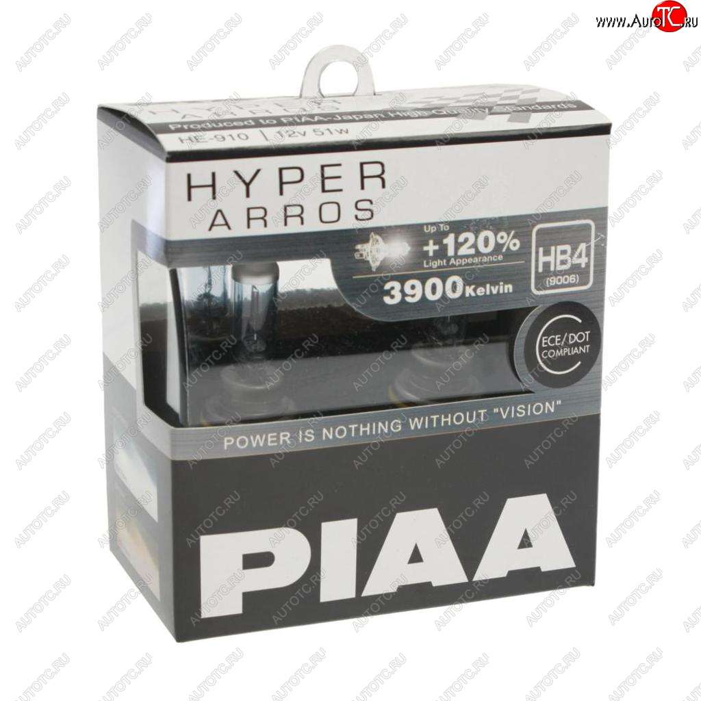 1 499 р. Лампа 12V HB4 55W +120% бокс (2шт.) Hyper Arros PIAA PIAA (Пиаа) he-910-hb4  с доставкой в г. Керчь