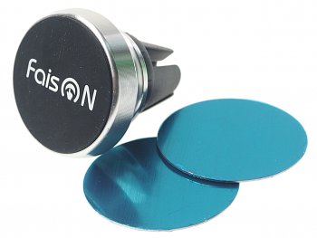 Держатель телефона на дефлектор магнитный FAISON FAISON h-f373 sliver