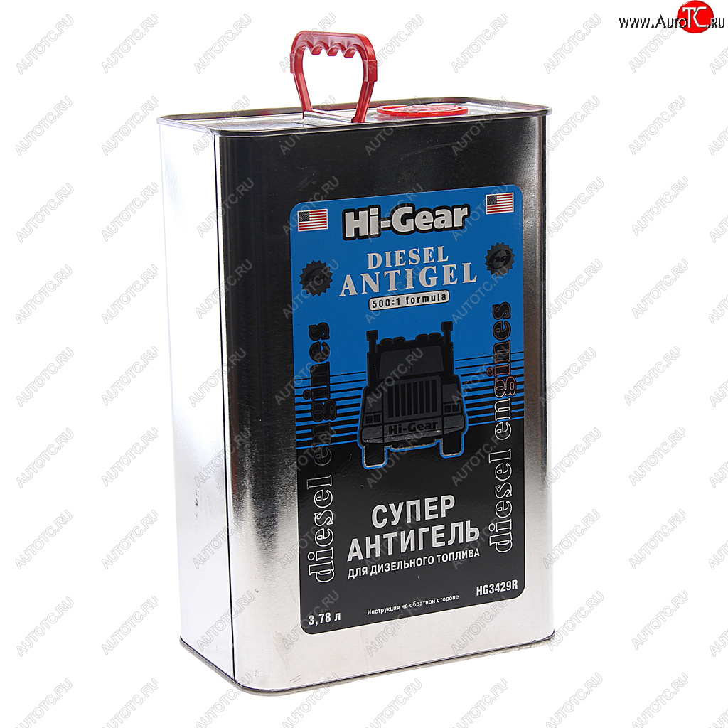8 199 р. Антигель дизельного топлива 3.78л на 1900л HI-GEAR HI-GEAR hg3429r  с доставкой в г. Керчь