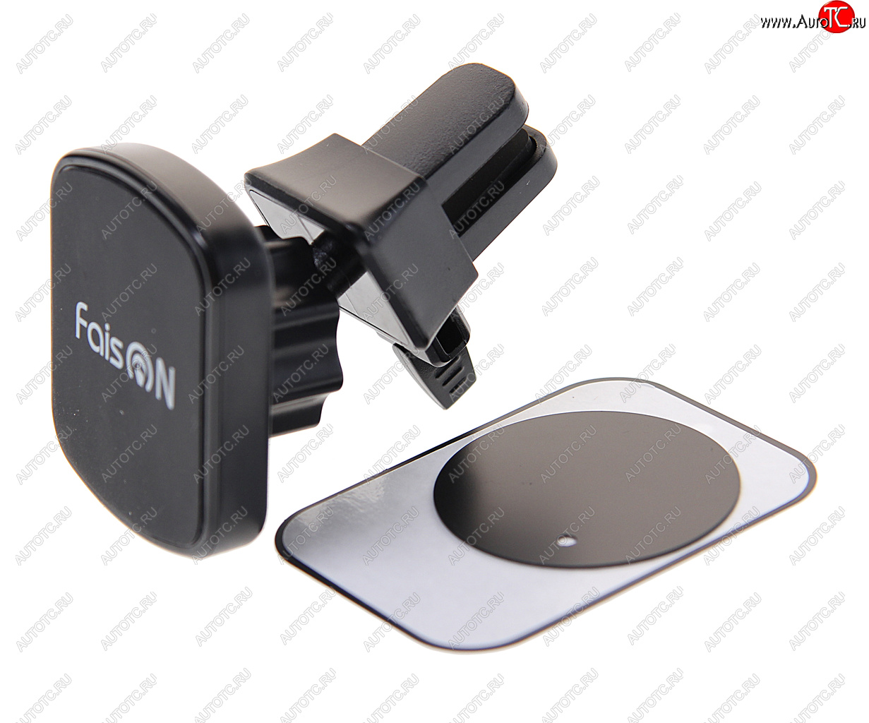 559 р. Держатель телефона на дефлектор магнитный FAISON FAISON h-k2 black  с доставкой в г. Керчь