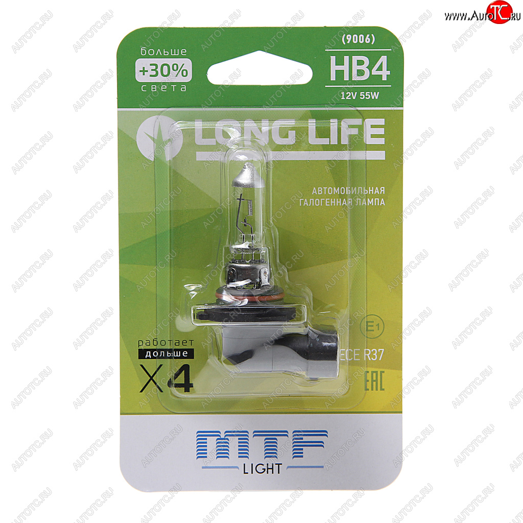 439 р. Лампа 12V HB4 55W P22d +30% блистер (1шт.) Long Life MTF MTF hll12b4b  с доставкой в г. Керчь