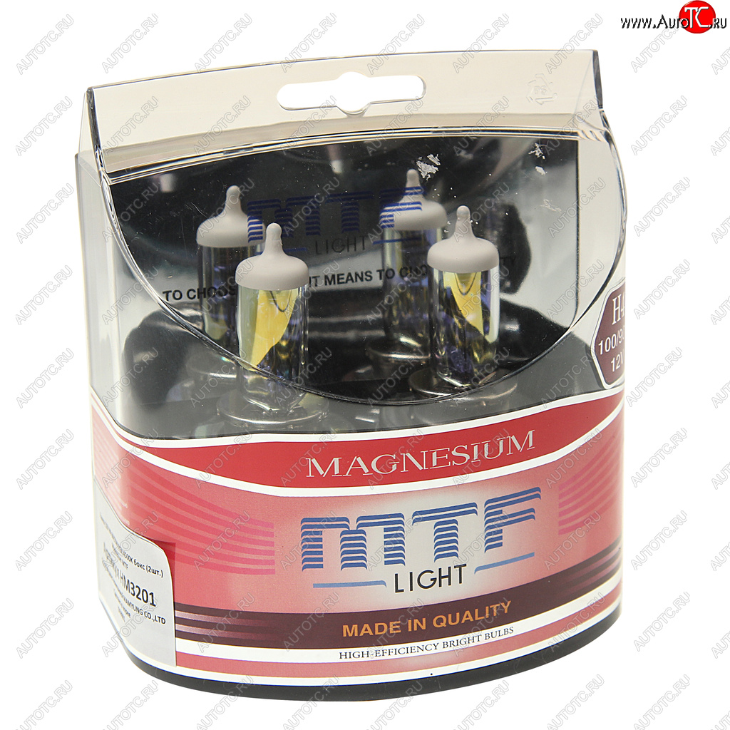 999 р. Лампа 12V H4 10090W P43t 4500K бокс (2шт.) Magnesium MTF MTF hm3201  с доставкой в г. Керчь