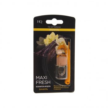 Ароматизатор подвесной жидкостный (ваниль) с деревянной крышкой 5мл MAXI FRESH MAXI FRESH hmf-6