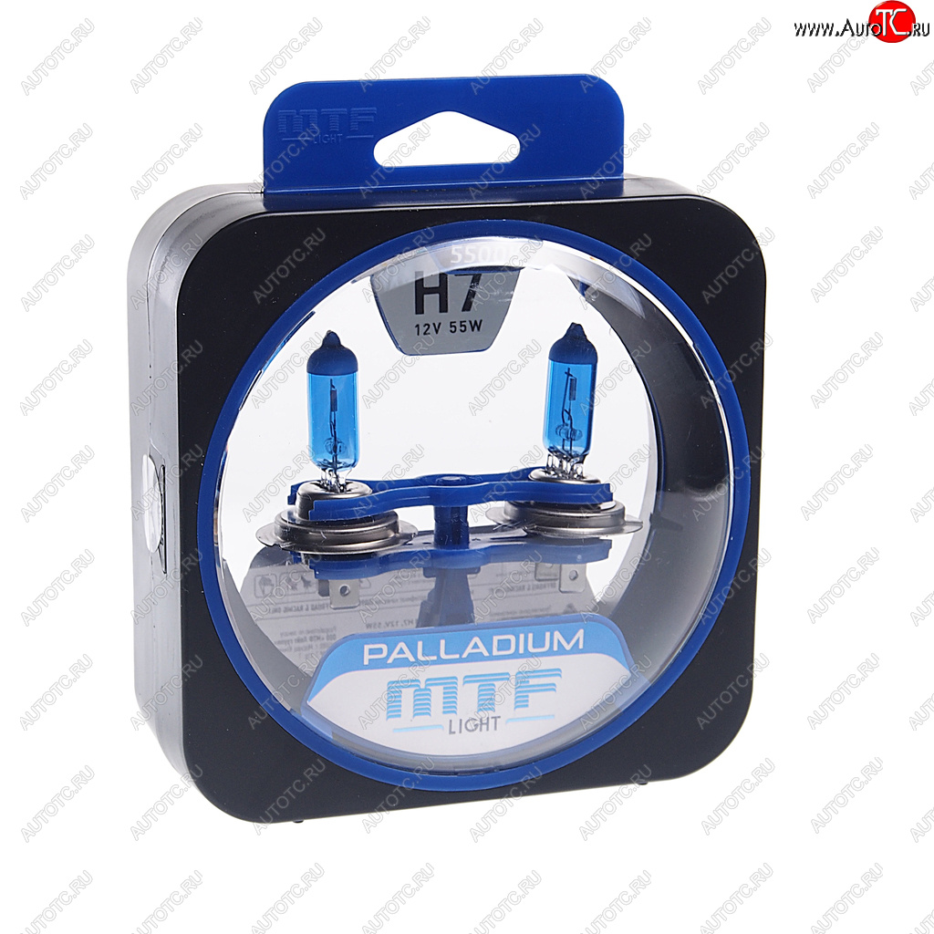 1 879 р. Лампа 12V H7 55W PX26d бокс (2шт.) Palladium MTF MTF hpa1207  с доставкой в г. Керчь