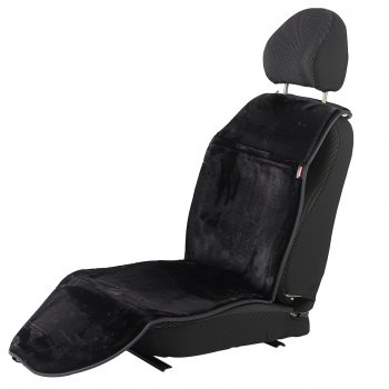 3 289 р. Накидка на сиденье мех искусственный черная 2шт. Antislip PREMIER PREMIER hr100  с доставкой в г. Керчь. Увеличить фотографию 2