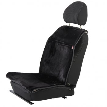 3 289 р. Накидка на сиденье мех искусственный черная 2шт. Antislip PREMIER PREMIER hr100  с доставкой в г. Керчь. Увеличить фотографию 1