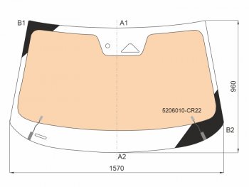 21 449 р. Стекло лобовое (Обогрев полный Камера Датчик дождя Молдинг) Changan UNI-K 20- FUYAO 5206010-CR22  с доставкой в г. Керчь. Увеличить фотографию 1