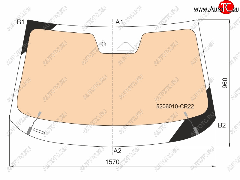 21 449 р. Стекло лобовое (Обогрев полный Камера Датчик дождя Молдинг) Changan UNI-K 20- FUYAO 5206010-CR22  с доставкой в г. Керчь