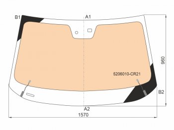 20 449 р. Стекло лобовое (Обогрев полный Датчик дождя Молдинг) Changan UNI-K 20- FUYAO 5206010-CR21  с доставкой в г. Керчь. Увеличить фотографию 1