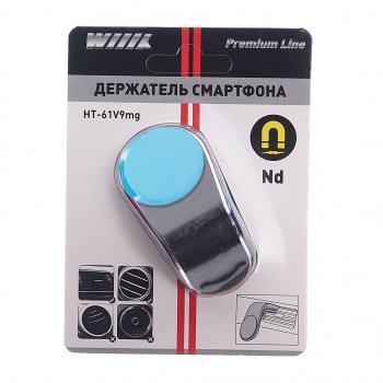 469 р. Держатель телефона на дефлектор магнитный черный WIIIX WIIIX ht-61v9mg  с доставкой в г. Керчь. Увеличить фотографию 1