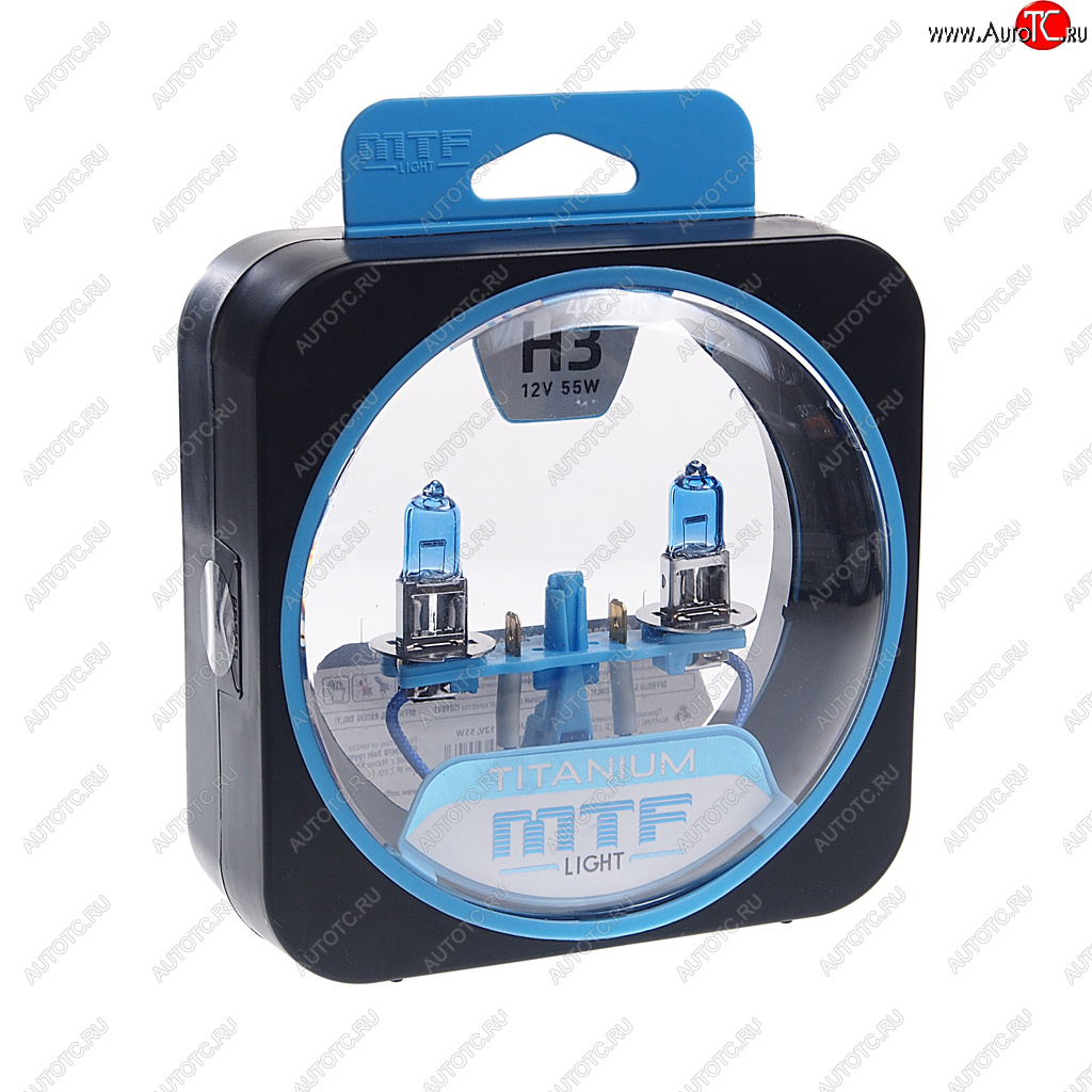 1 399 р. Лампа 12V H3 55W РK22s бокс (2шт.) Titanium MTF MTF htn1203  с доставкой в г. Керчь