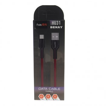 235 р. Кабель USB Type C 1м FAISON FAISON hu31 benay red  с доставкой в г. Керчь. Увеличить фотографию 2