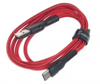 Кабель USB Type C 1м FAISON FAISON hu31 benay red