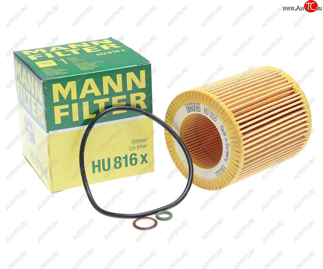 779 р. Фильтр масляный BMW 5 (E60),3 (E90),1 (E81),X3 (E83),X5 (E70),7 (E65),6 (E63) MANN MANN hu816x  с доставкой в г. Керчь