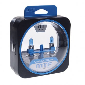 1 459 р. Лампа 12V H1 55W P14.5s бокс (2шт.) Vanadium MTF MTF hvn1201  с доставкой в г. Керчь. Увеличить фотографию 1