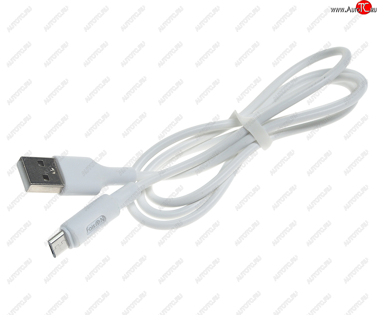 124 р. Кабель micro USB 1м FAISON FAISON hx25 cast white  с доставкой в г. Керчь