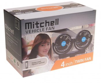 1 289 р. Вентилятор в салон 12V двойной на платформе синий MITCHELL MITCHELL hx-t307e dc12v blue  с доставкой в г. Керчь. Увеличить фотографию 4