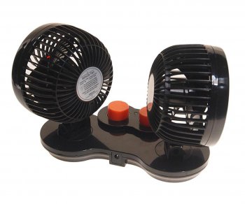 1 459 р. Вентилятор в салон 24V двойной на платформе оранжевый MITCHELL MITCHELL hx-t308e dc24v orange  с доставкой в г. Керчь. Увеличить фотографию 2