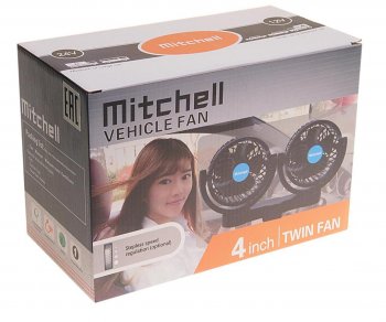 1 459 р. Вентилятор в салон 24V двойной на платформе оранжевый MITCHELL MITCHELL hx-t308e dc24v orange  с доставкой в г. Керчь. Увеличить фотографию 3