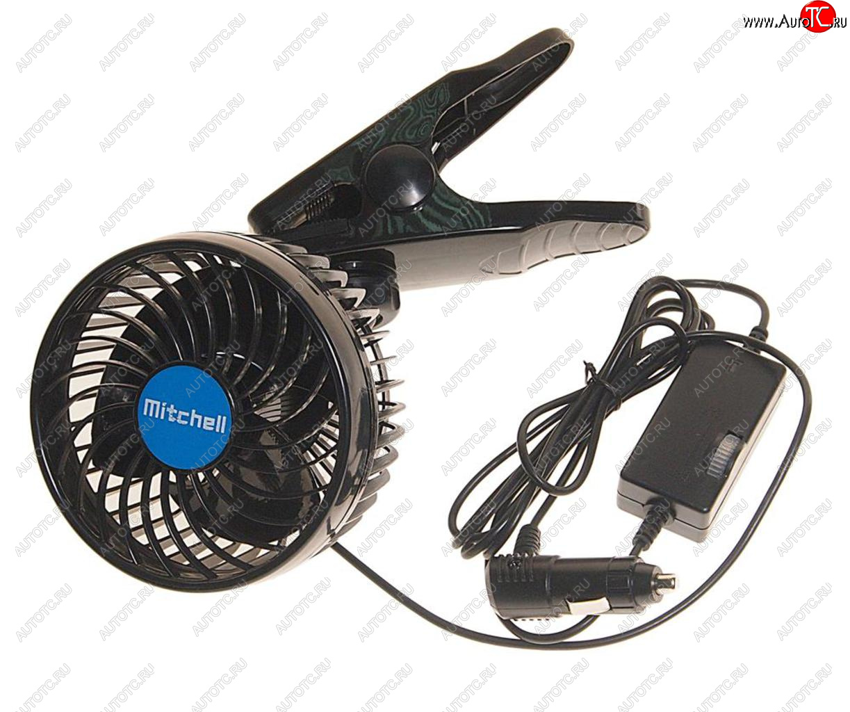 1 399 р. Вентилятор в салон 12V на прищепке синий MITCHELL MITCHELL hx-t601e dc12v blue  с доставкой в г. Керчь