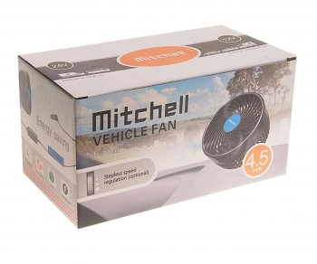 1 349 р. Вентилятор в салон 24V на прищепке оранжевый MITCHELL MITCHELL hx-t602e dc24v orange  с доставкой в г. Керчь. Увеличить фотографию 3