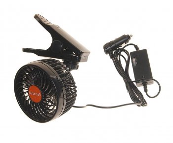 1 349 р. Вентилятор в салон 24V на прищепке оранжевый MITCHELL MITCHELL hx-t602e dc24v orange  с доставкой в г. Керчь. Увеличить фотографию 1