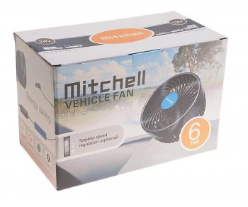 1 689 р. Вентилятор в салон 12V на прищепке синий MITCHELL MITCHELL hx-t603e dc12v blue  с доставкой в г. Керчь. Увеличить фотографию 3
