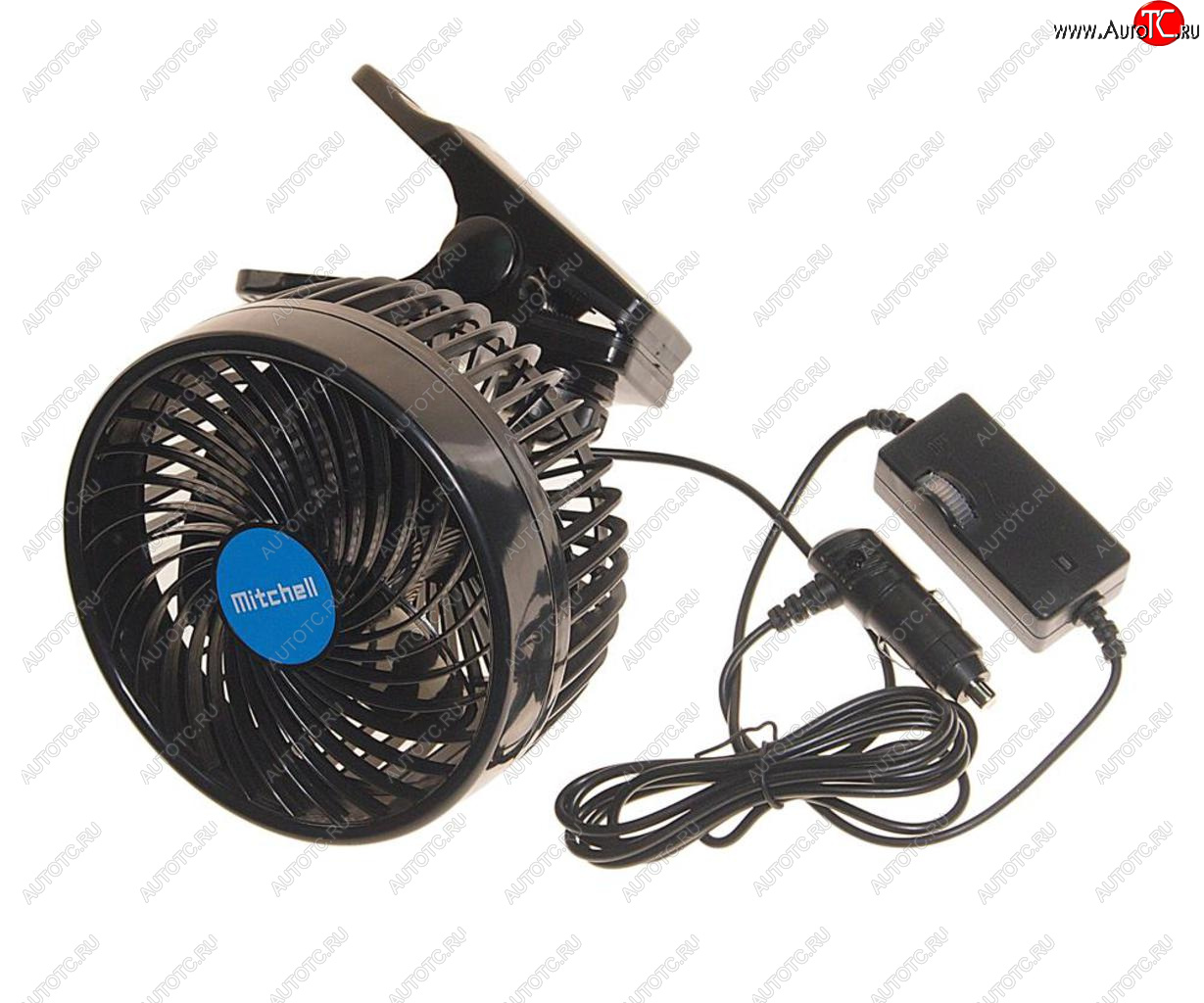 1 689 р. Вентилятор в салон 12V на прищепке синий MITCHELL MITCHELL hx-t603e dc12v blue  с доставкой в г. Керчь