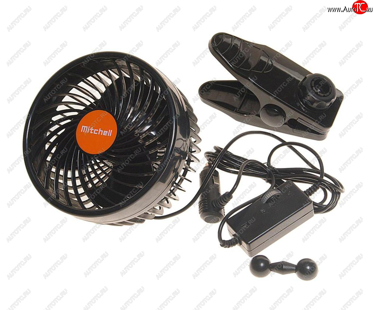 1 479 р. Вентилятор в салон 24V на прищепке оранжевый MITCHELL MITCHELL hx-t604e dc24v orange  с доставкой в г. Керчь