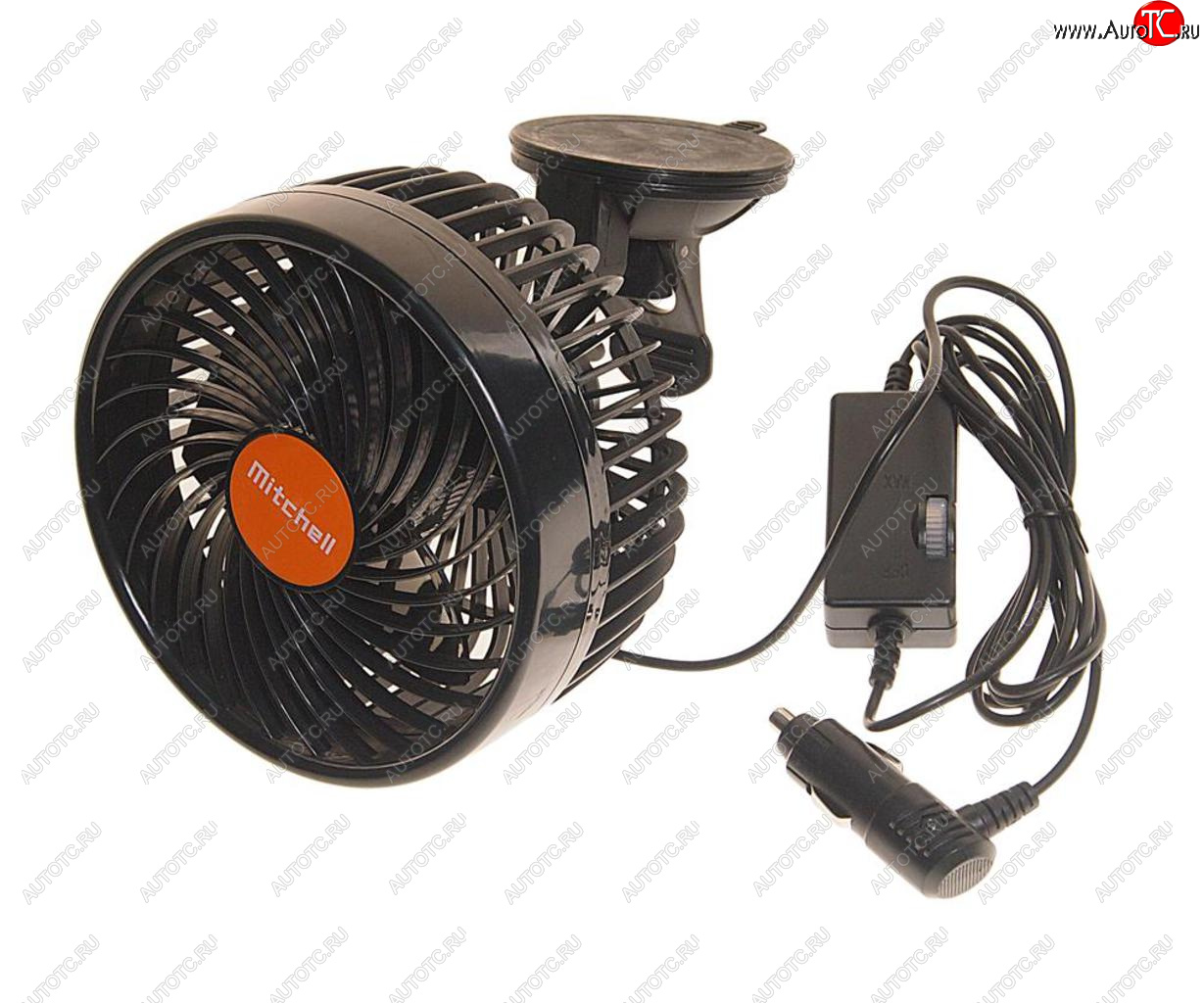1 689 р. Вентилятор в салон 24V на присоске оранжевый MITCHELL MITCHELL hx-t704e dc24v orange  с доставкой в г. Керчь