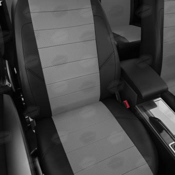 6 899 р. Авточехлы HYUNDAI Solaris (10-17) KIA Rio (11-17) седан экокожа черно-серые комплект AVTOLIDER AVTOLIDER hy15-0601-ec02  с доставкой в г. Керчь. Увеличить фотографию 4
