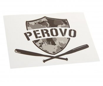 89 р. Наклейка виниловая вырезанная PEROVO 12x9см черная AUTOSTICKERS AUTOSTICKERS и-18  с доставкой в г. Керчь. Увеличить фотографию 1