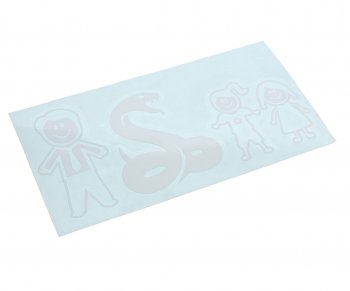 110 р. Наклейка виниловая вырезанная Family-Семья 15х8см белая AUTOSTICKERS AUTOSTICKERS и-200  с доставкой в г. Керчь. Увеличить фотографию 1