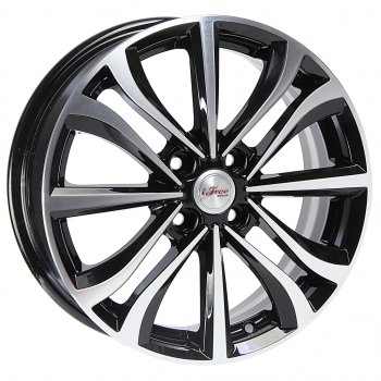 9 899 р. Диск колесный литой HYUNDAI Solaris KIA Rio R16 КС-938 Панган Блэк Джек K&K ifree 4х100 ет45 d-54,1  с доставкой в г. Керчь. Увеличить фотографию 1
