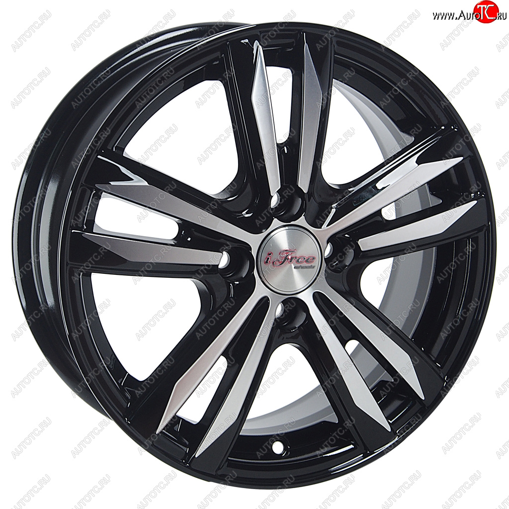 7 999 р. Диск колесный литой HYUNDAI Solaris KIA Rio R15 КС-870 Маскот Блэк Джек K&K ifree 4х100 ет46 d-54,1 K&K ifree 4х100 ет46 d-54,1  с доставкой в г. Керчь