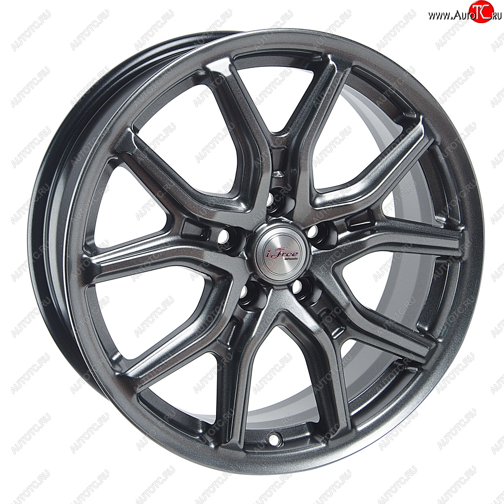 11 799 р. Диск колесный литой CHERY Tiggo OMODA C5 R17 КС-1080 Страйк Блэк Джек K&K ifree 5х108 et33 d-60,1  с доставкой в г. Керчь