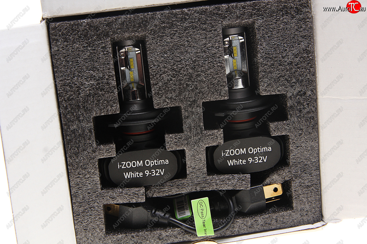 2 699 р. Лампа светодиодная 1224V H4 P43t 5100K (2шт.) I-Zoom OPTIMA OPTIMA i-h4  с доставкой в г. Керчь